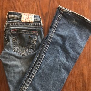 True religion blue jeans size 27
